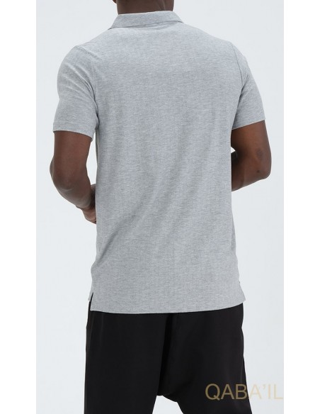 qaba'il Aldo polo shirt light grey