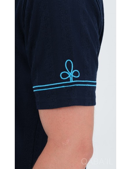 T shirt qaba'il Kays bleu nuit