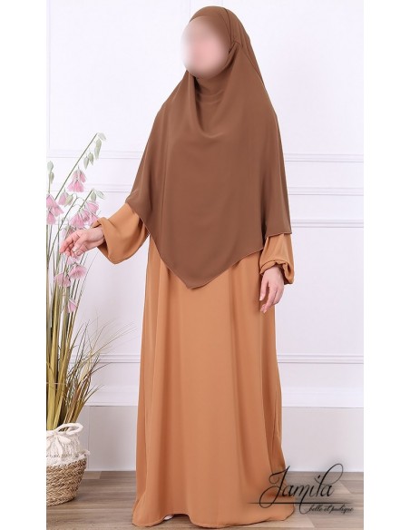 Khimar Jamila 2 sluiers kaneel