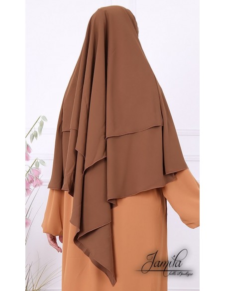 Khimar Jamila 2 sluiers kaneel