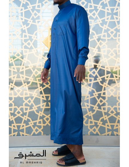 Qamis saoudien " AL MASHRIQ " bleu nuit