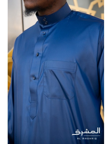 Qamis saoudien " AL MASHRIQ " bleu nuit