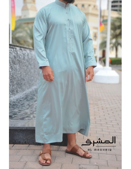 Bahraini Qamis " AL MASHRIQ " pastel green