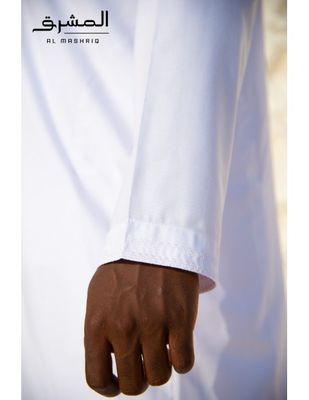 Qamis bahreini " AL MASHRIQ " blanc