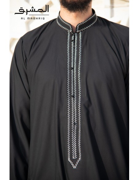 Qamis bahreini " AL MASHRIQ " noir
