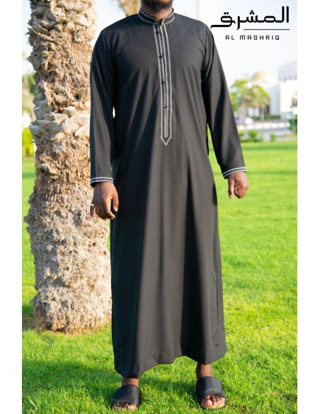 Qamis bahreini " AL MASHRIQ " noir