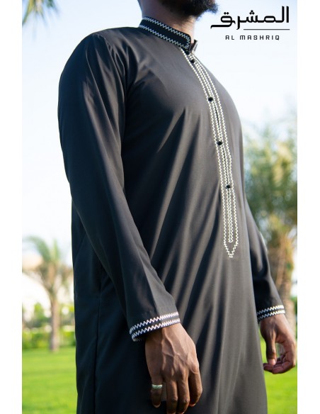 Qamis bahreini " AL MASHRIQ " noir