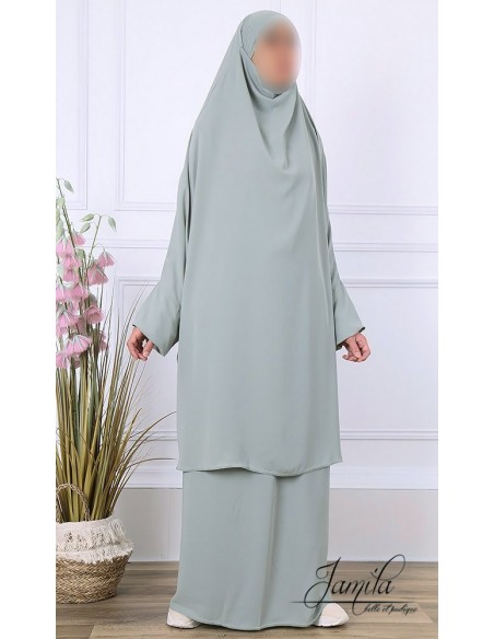 Jilbeb 2-teilig Rock Jamila hell khaki