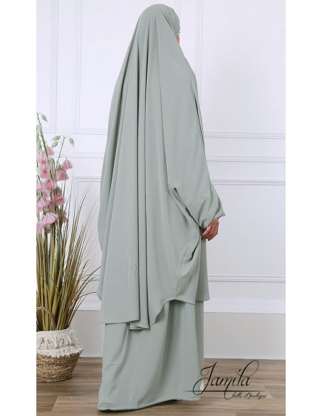 Jilbeb 2-delige rok Jamila licht kaki