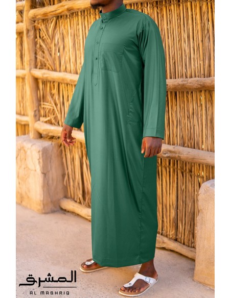 AL MASHRIQ" Saudi Qamis bottle green