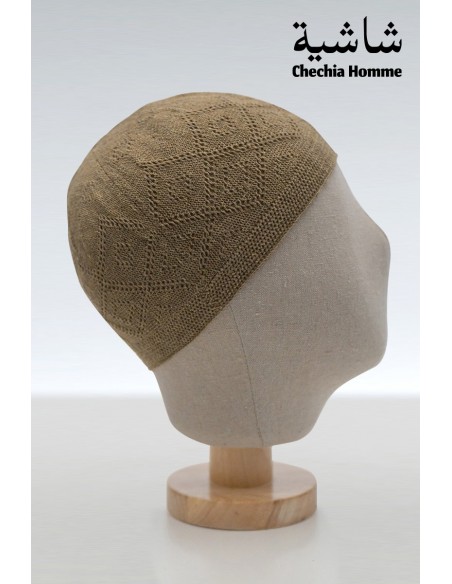 chachia beige/bruin fijn