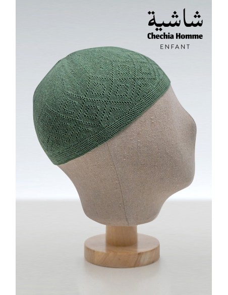 Dunne muntgroene fez