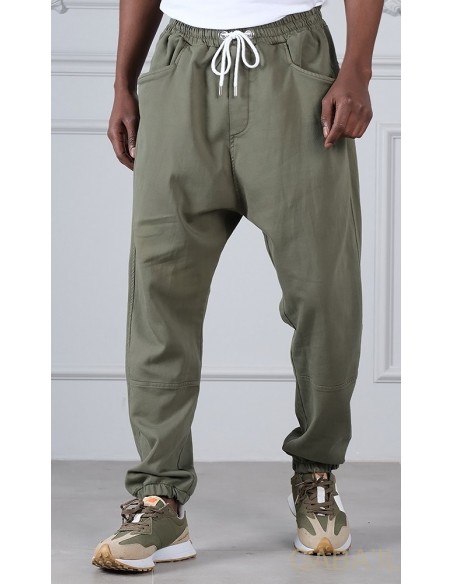 Sarouel qabail pants stretch kaki