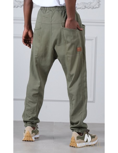 Sarouel qabail pants stretch kaki
