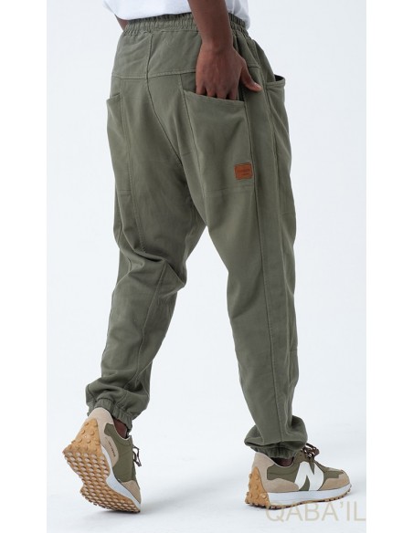 Sarouel qabail pants stretch kaki