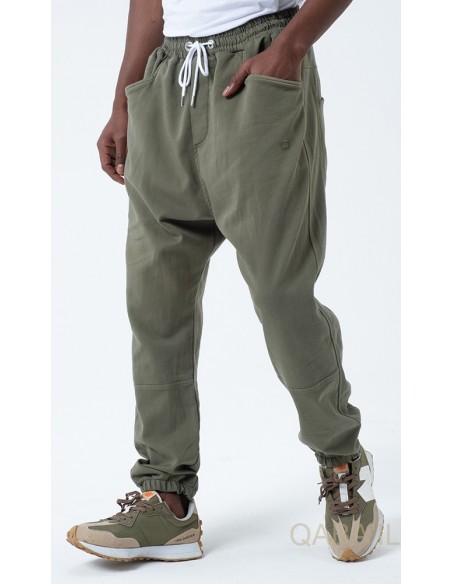 Sarouel qabail pants stretch kaki