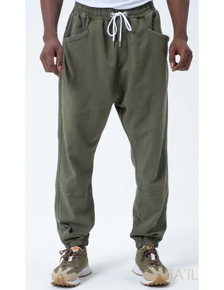 Sarouel qabail pants stretch kaki