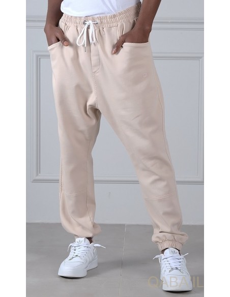 Sarouel qabail pants stretch beige