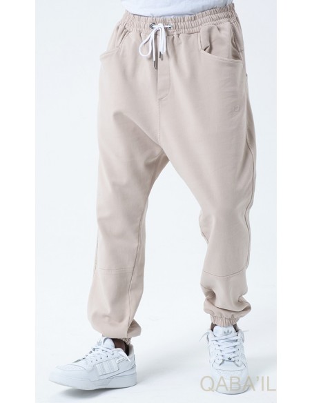 Sarouel qabail pants stretch beige