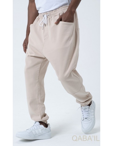 Sarouel qabail pants stretch beige