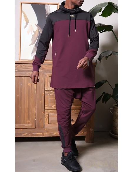 Qaba'il-Set QC Delta bordeaux und schwarz