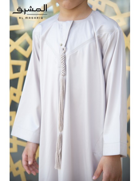 Qamis emirati Enfant Al mashriq beige