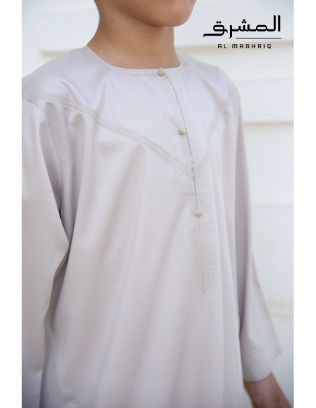 Qamis emirati Enfant Al mashriq beige