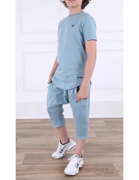 Ensemble qaba'il nautik enfant bleu ciel