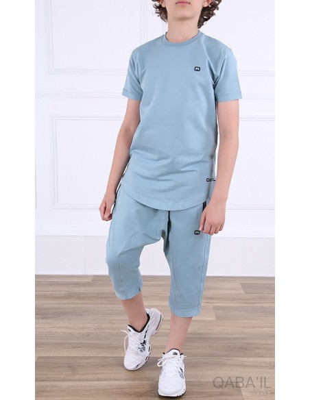 Ensemble qaba'il nautik enfant bleu ciel